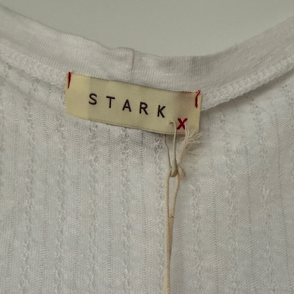 Stark X Linen Jacuard Crop Top NWT sz S - Picture 6 of 10